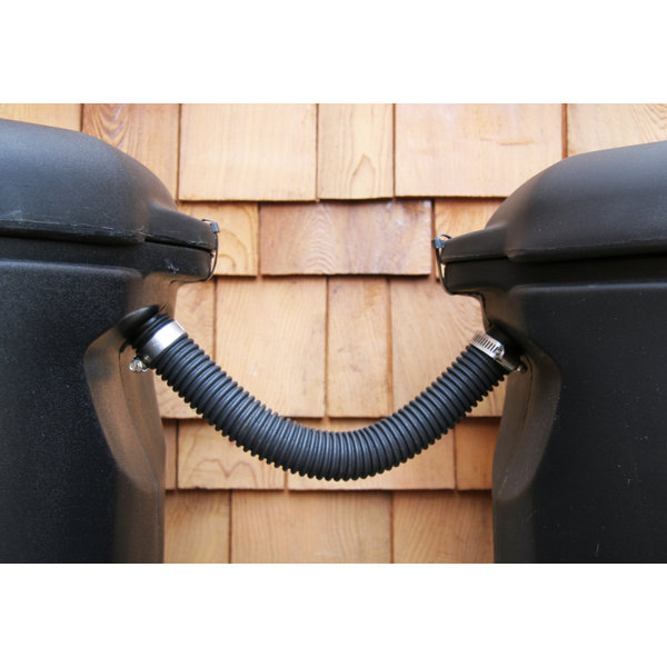 RainWaterSolutions Weather Resistant Plastic Drainable Dual Overflow